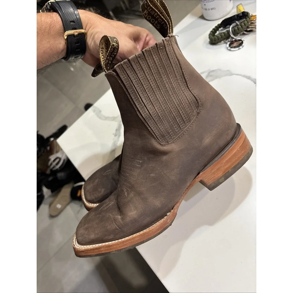 Cuatrero Boots Square Chelsea Size 6.5